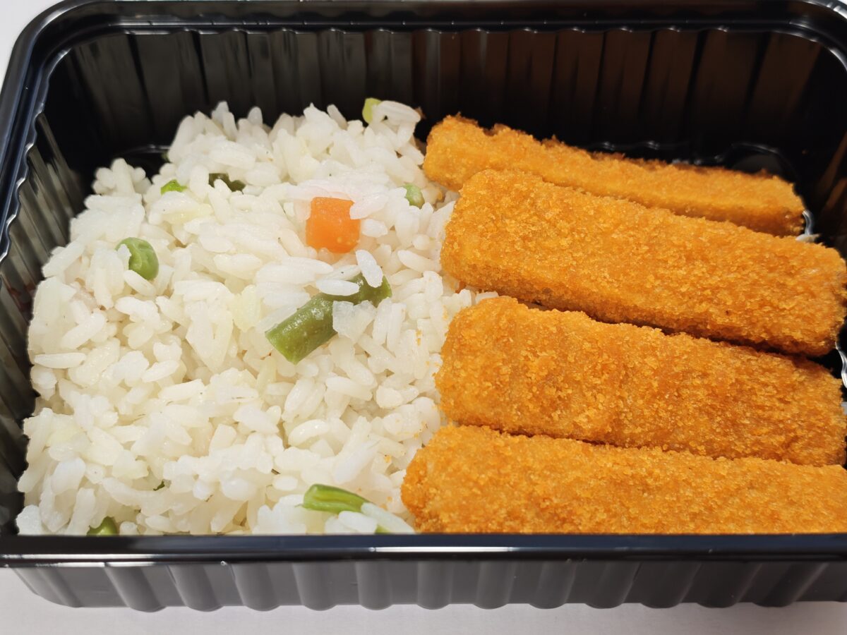 Палочки рыбные в панировке / Рис рассыпчатый с овощами+ Сливочно-чесночный соус 1788416098204 1200x900 - Палочки рыбные в панировке / Рис рассыпчатый с овощами+ Сливочно-чесночный соус
