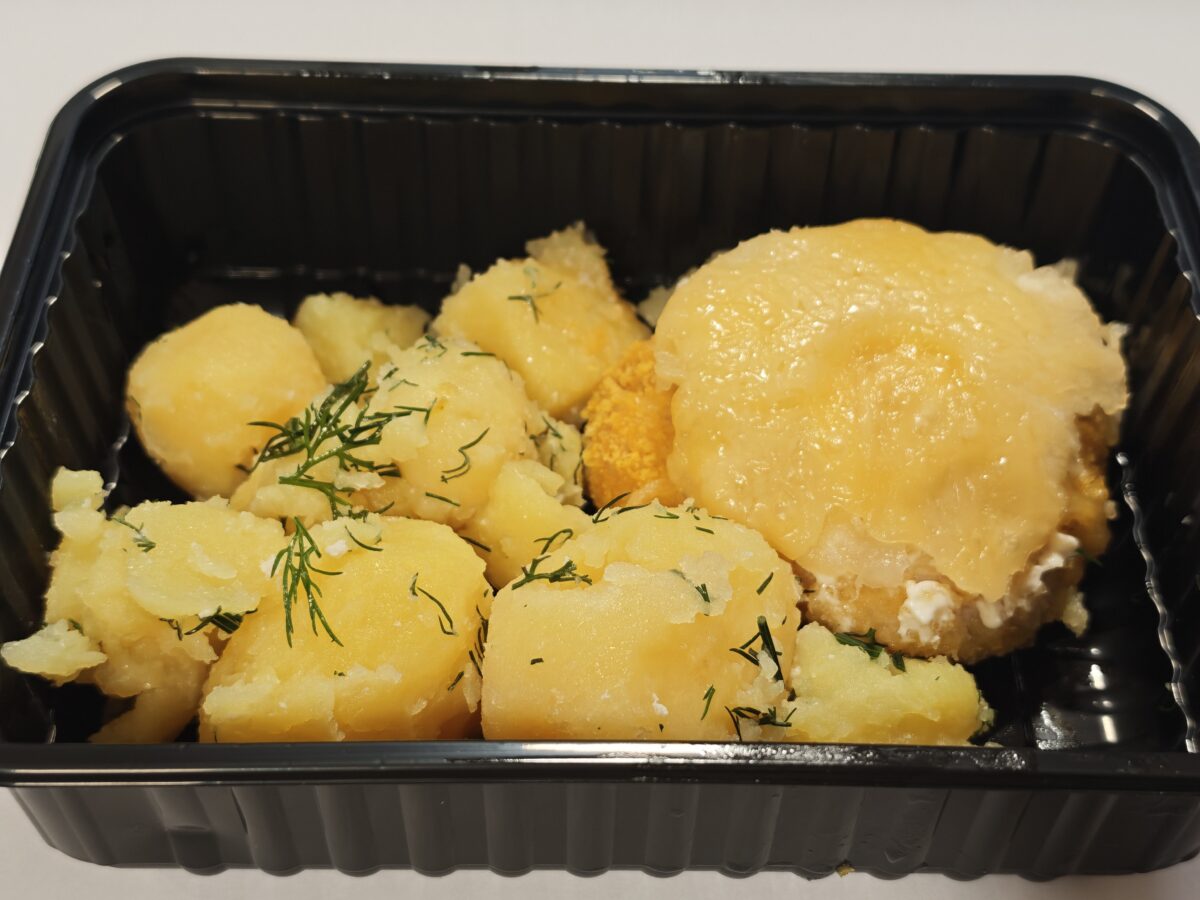 Котлета куриная с ананасом / Картофель отварной с зеленью 1789021243156 1200x900 - Котлета куриная с ананасом / Картофель отварной с зеленью